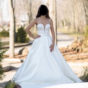 Pronovias skirt & Paloma Blanca Wedding Dress